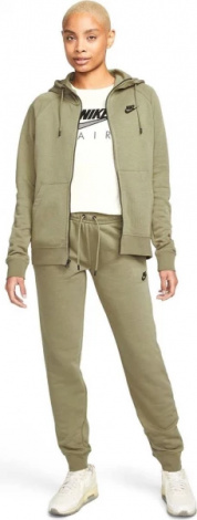 Спортивні жіночі штани Nike W NSW ESSNTL PANT REG FLC MR хакі DX2320-351