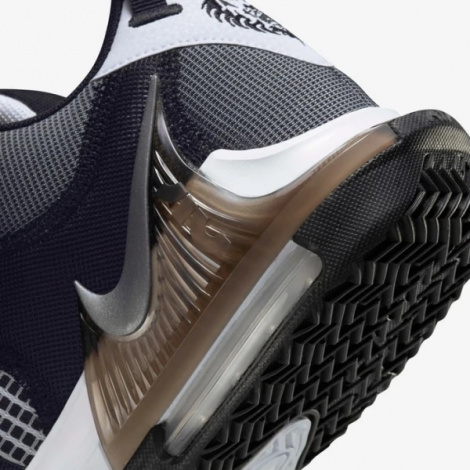 Кроссовки баскетбольные Nike LEBRON WITNESS VI черно-бело-серебряные DM1123-100