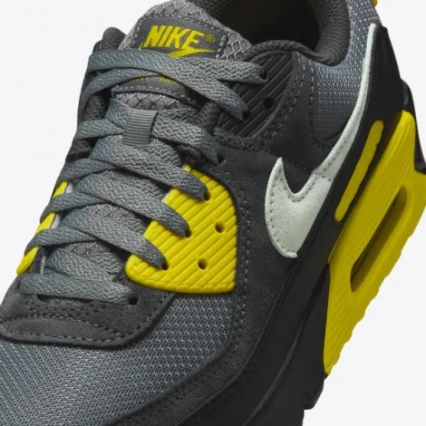 Кроссовки Nike AIR MAX 90 темно-серо-желтые DM0029-016