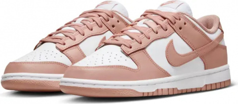 Кроссовки женские Nike DUNK LOW светло-розово-белые DD1503-118