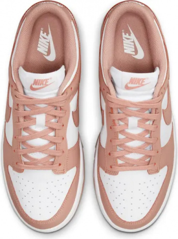 Кроссовки женские Nike DUNK LOW светло-розово-белые DD1503-118