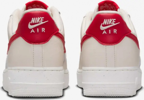 Кроссовки женские Nike AIR FORCE 1 '07 NEXT NATURE кремово-бело-красные DC9486-109