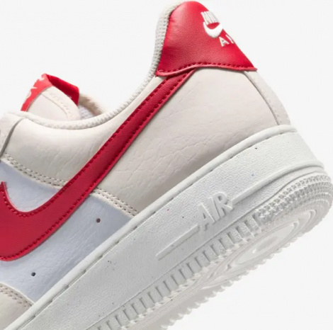Кроссовки женские Nike AIR FORCE 1 '07 NEXT NATURE кремово-бело-красные DC9486-109