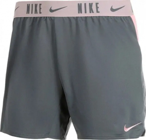 Шорти підліткові Nike DRI-FIT TROPHY 15CM сіро-світло-рожеві DA1099-086