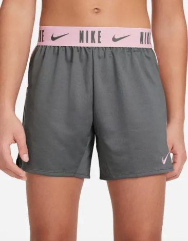 Шорти підліткові Nike DRI-FIT TROPHY 15CM сіро-світло-рожеві DA1099-086
