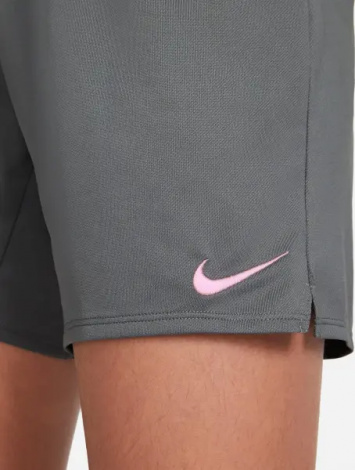Шорти підліткові Nike DRI-FIT TROPHY 15CM сіро-світло-рожеві DA1099-086