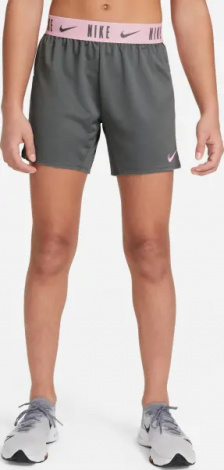 Шорти підліткові Nike DRI-FIT TROPHY 15CM сіро-світло-рожеві DA1099-086
