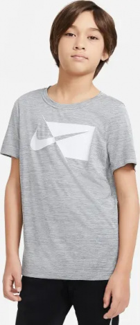 Футболка підліткова Nike DRI-FIT HYBRID сіра DA0282-084