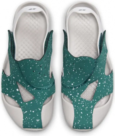 Сандали детские Nike JORDAN FLARE (PS) темно-зелено-светло-серо-белые CI7849-303
