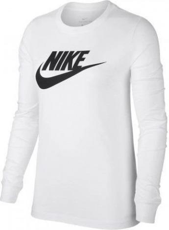 Лонгслів жіночий Nike NSW TEE ESSNTL LS ICON FUTURA білий BV6171-100