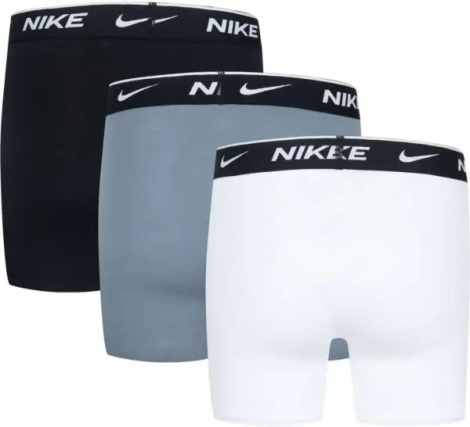 Труси (боксерки) підліткові Nike EVERYDAY COTTON DRI-FIT BOXER BRIEFS білі, сірі, чорні (3 штуки) 9N0846-F66