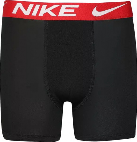 Трусы (боксерки) подростковые Nike DRI-FIT ESSENTIALS BOXER BRIEFS черные, темно-серые, красные (3 штуки) 9N0844-U10
