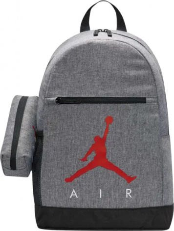 Рюкзак подростковый Nike JORDAN AIR SCHOOL серо-красный 9B0503-GEH