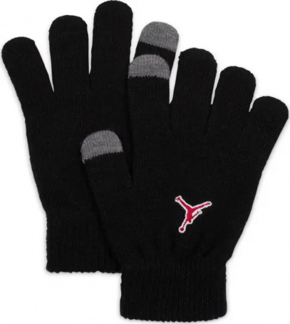 Зимовий набір аксесуарів підлітковий Nike JORDAN VARSITY BEANIE SET чорно-червоний 9A0984-023
