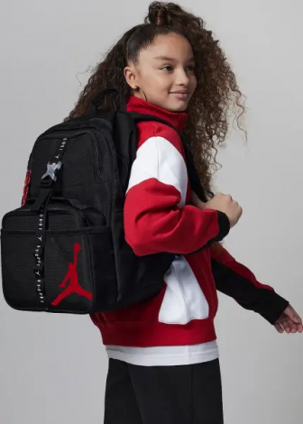 Рюкзак подростковый Nike AIR JORDAN LUNCH BACKPACK черно-красный 9A0775-023