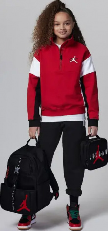 Рюкзак подростковый Nike AIR JORDAN LUNCH BACKPACK черно-красный 9A0775-023