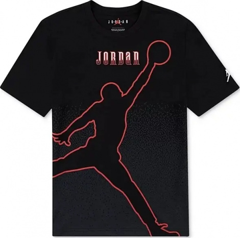 Футболка подростковая Nike JORDAN JUMPMAN GLOBAL черно-серая 95F169-023
