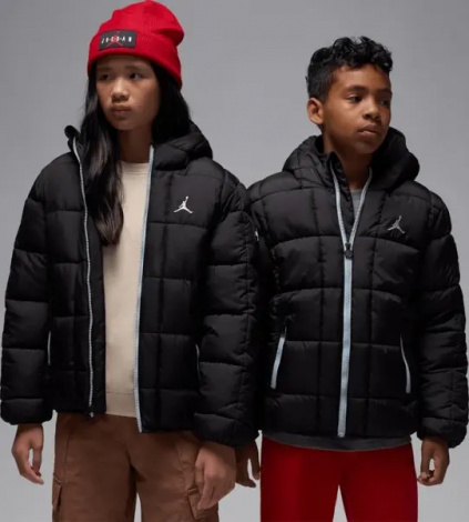 Куртка підліткова Nike JORDAN ESSENTIAL MIDWEIGHT PUFFER чорна 95F009-023