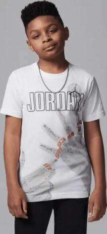 Футболка подростковая Nike JORDAN ROADTRIP X-RAY белая 95D729-001