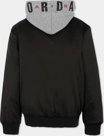 Куртка підліткова Nike JORDAN BIG LOGO HOODED BOMBER чорно-сіра 95D647-023