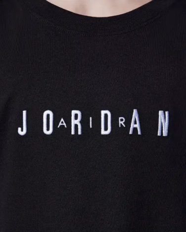 Футболка підліткова Nike JORDAN WORDMARK чорна 95D634-023