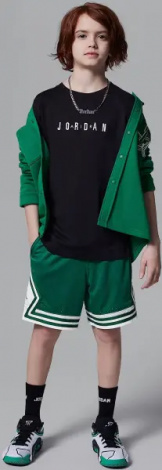 Футболка підліткова Nike JORDAN WORDMARK чорна 95D634-023
