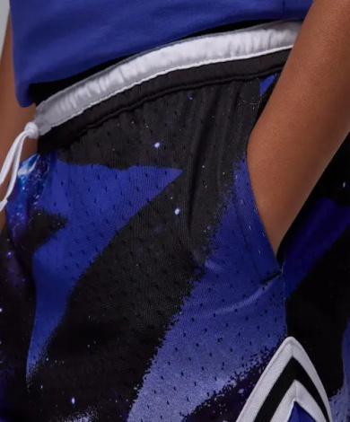 Шорти підліткові Nike DRI-FIT MJ PRINTED SPORT DIAMOND фіолетово-чорні 95D429-K73