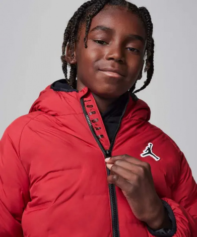 Куртка підліткова Nike JORDAN WELDED PUFFER червона 95D194-R78