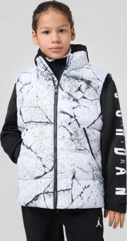 Куртка подростковая Nike JORDAN 2 FER бело-черная 95D191-G0W