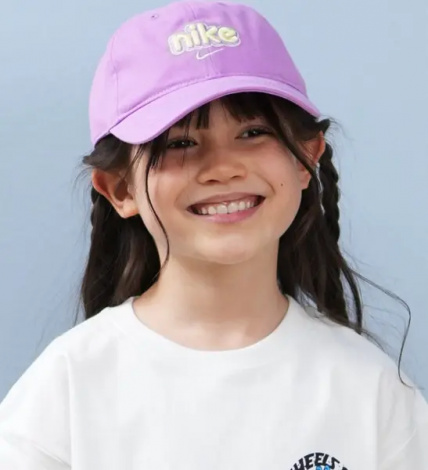 Кепка детская Nike CLUB CAP сиреневая 8A3119-P3R