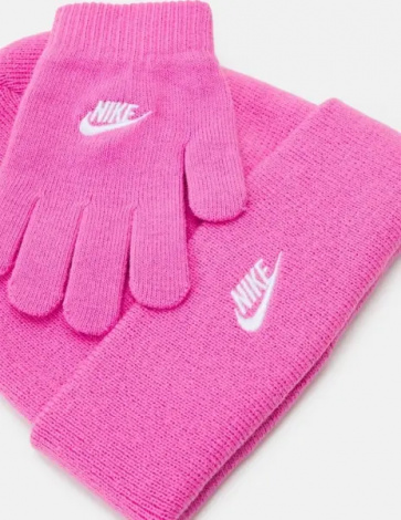 Зимовий набір аксесуарів дитячий Nike FUTURA рожевий 8A2961-AFN