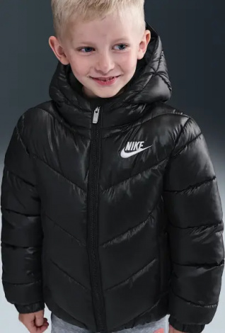 Куртка дитяча Nike SPORTSWEAR ALL DAY PLAY PUFFER чорна 86N074-023