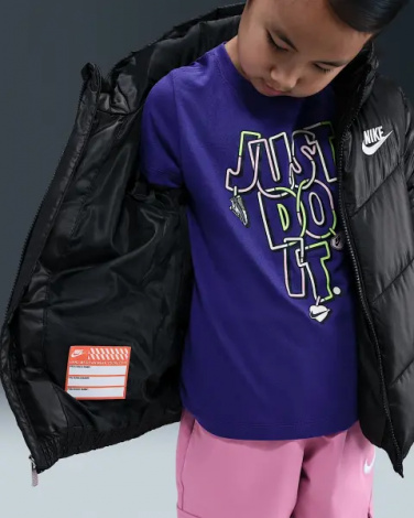 Куртка дитяча Nike SPORTSWEAR ALL DAY PLAY PUFFER чорна 86N074-023