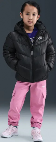 Куртка дитяча Nike SPORTSWEAR ALL DAY PLAY PUFFER чорна 86N074-023