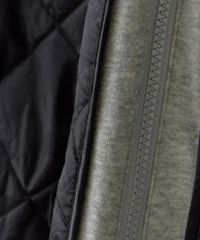 Куртка дитяча Nike FLEECE HOODED QUILT чорно-сіра 86N071-023