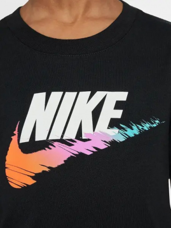 Футболка детская Nike BRANDMARK SWOOSH черная 86M843-023