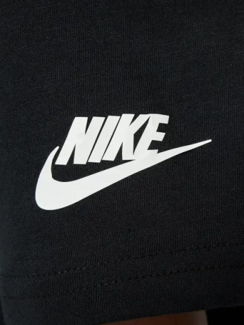 Футболка детская Nike BRANDMARK SWOOSH черная 86M843-023
