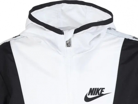 Вітровка дитяча Nike COLOR BLOCK WINDBREAKER біло-сіро-чорна 86M790-023
