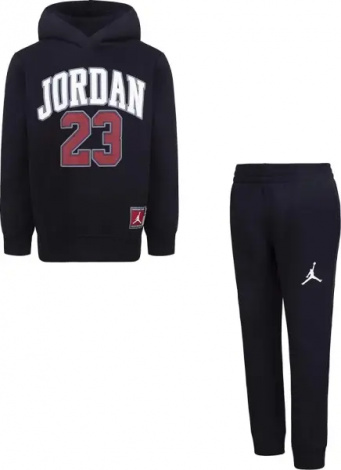 Спортивний костюм дитячий Nike JORDAN JERSEY TRACKSUIT чорно-червоний 85C651-023
