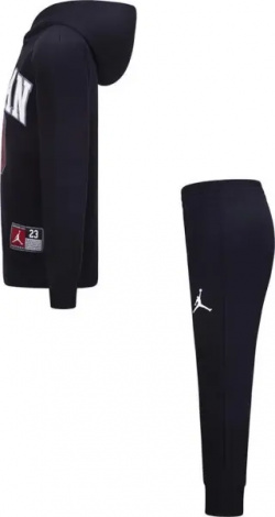 Спортивний костюм дитячий Nike JORDAN JERSEY TRACKSUIT чорно-червоний 85C651-023