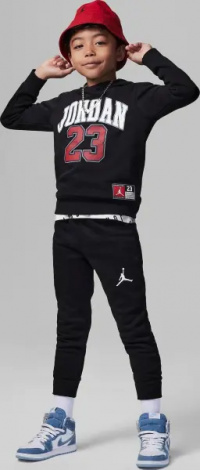 Спортивний костюм дитячий Nike JORDAN JERSEY TRACKSUIT чорно-червоний 85C651-023