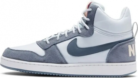Кроссовки женские Nike COURT BOROUGH MID PREMIUM светло-серо-серые 844907-005