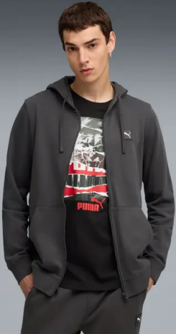 Толстовка Puma ESSENTIALS ELEVATED темно-сіра 68825544