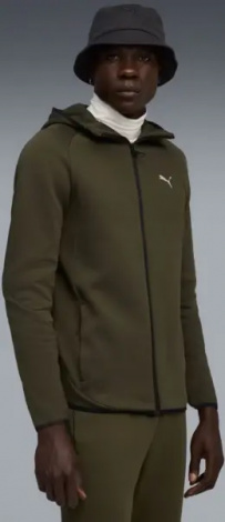 Худи Puma EVOSTRIPE оливковое 68823170