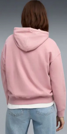 Худі жіноче Puma ESSENTIALS ELEVATED RELAXED WASH світло-рожеве 68810365