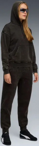 Худі жіноче Puma ESSENTIALS ELEVATED RELAXED WASH чорне 68810301