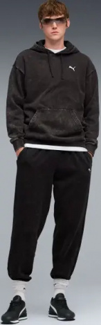 Худі Puma ESSENTIALS ELEVATED RELAXED WASH чорне 68804901