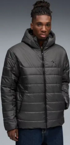 Куртка Puma ESSENTIALS HOODED PADDED темно-сіра 68521144