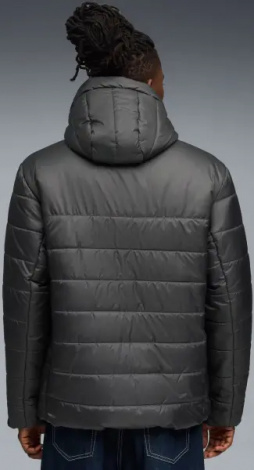 Куртка Puma ESSENTIALS HOODED PADDED темно-сіра 68521144