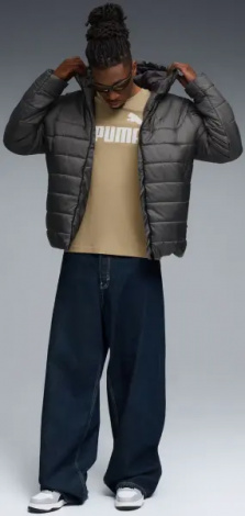 Куртка Puma ESSENTIALS HOODED PADDED темно-сіра 68521144
